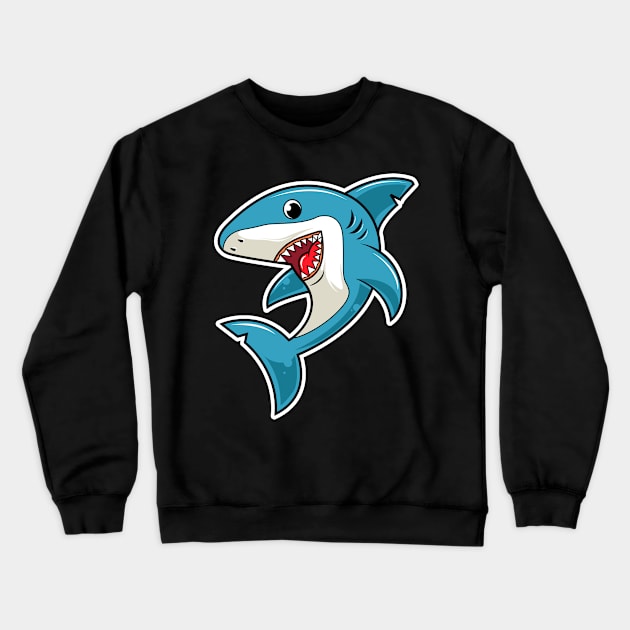 Shark Crewneck Sweatshirt by MyBeautifulFiles